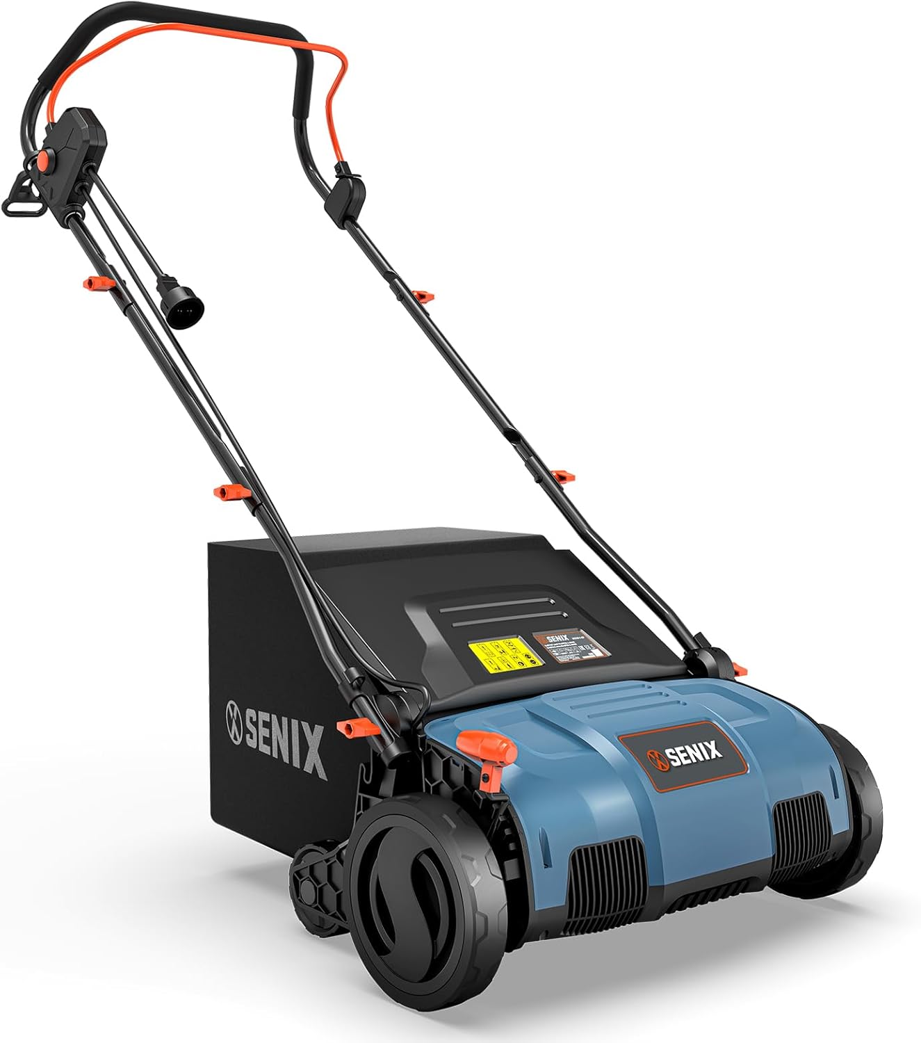 SENIX 13 Amp 15-Inch 2-in-1 Electric Dethatcher and Scarifier with 13.2-Gal Collection Bag,4-Position Depth Adjustment,Walk Behind for Lawn Garden Care Removing Thatch,Quick-Fold(SCE13-M) SENIX 13 Amp 15-Inch 2-in-1 Electric Dethatcher and Scarifier with 13.2-Gal Collection Bag,4-Position Depth Adjustment,Walk Behind for Lawn Garden Care Removing Thatch,Quick-Fold(SCE13-M) - Image 9