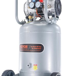 VEVOR 13-Gallon Air Compressor, 2HP, 4.6 SCFM@90PSI, Oil-Free Tank, 66dB Quiet Operation, Ideal for Tire Inflation, Woodworking, Auto Repairs, and Spray Painting (Maximum Pressure 125 PSI)