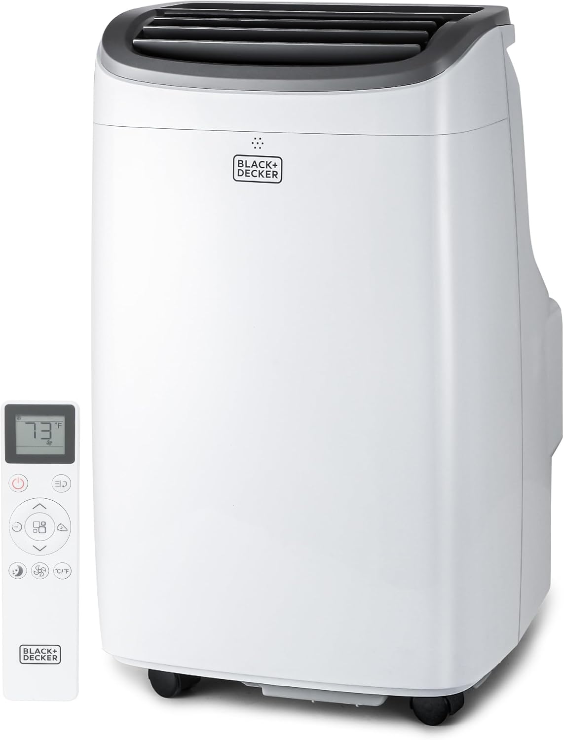 BLACK+DECKER Portable Air Conditioner, 9,000 BTU, BPACT08WT, White | 5,300 BTU SACC for Rooms up to 400 Sq. Ft., 3-in-1 Portable AC, Fan and Dehum with Follow Me Remote Control and Window Kit BLACK+DECKER Portable Air Conditioner, 9,000 BTU, BPACT08WT, White | 5,300 BTU SACC for Rooms up to 400 Sq. Ft., 3-in-1 Portable AC, Fan and Dehum with Follow Me Remote Control and Window Kit