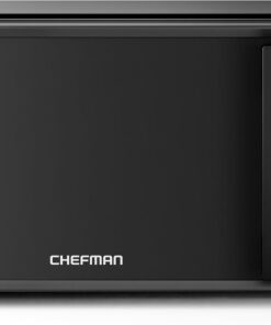 Chefman Countertop Microwave Oven 0.7 Cu. Ft., 700 Watts with 10 Power Levels, 6 Cooking Presets with One-Touch Express Cook, Eco Mode, Child Safety Lock, & Mute Button - Black