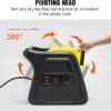 VEVOR Pivoting Utility Fan, 600 CFM High Velocity Floor Blower for Drying, Cooling, Ventilating, Exhausting, 300° Blowing Angle Air Mover, Portable Carpet Dryer Fan for Home, Work Shop
