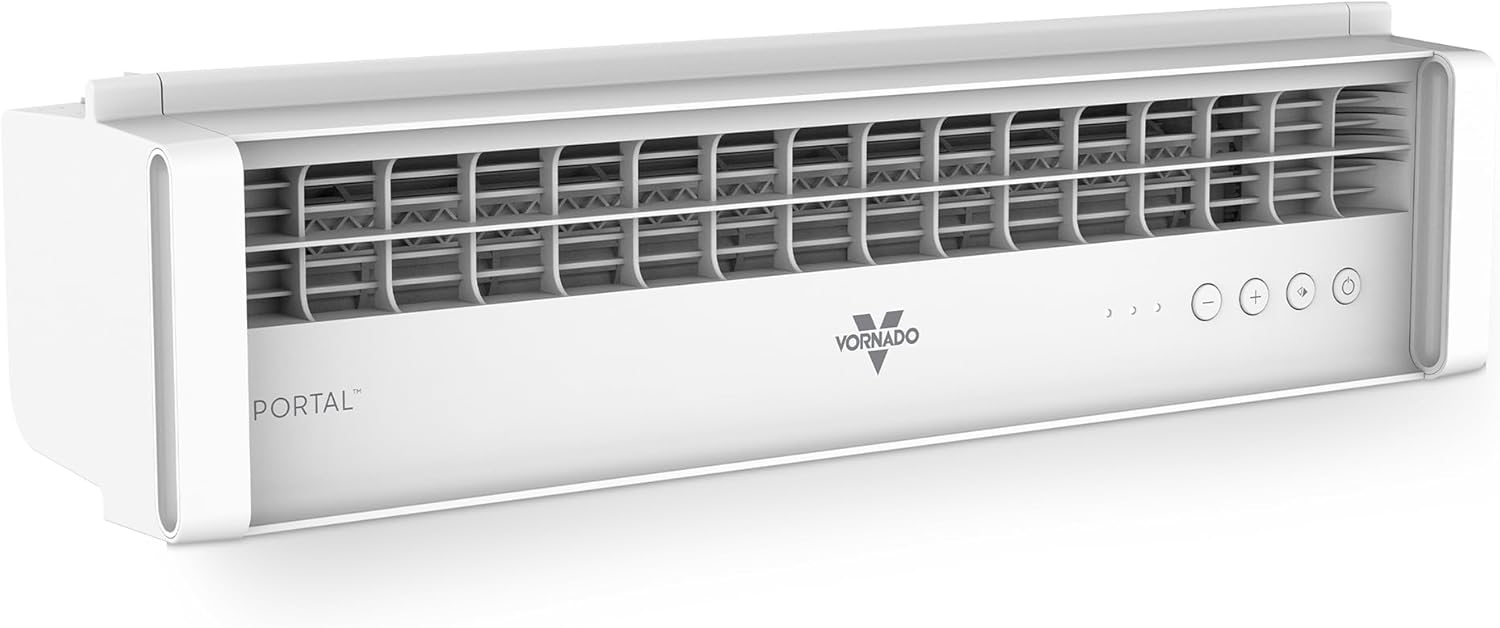 Vornado PORTAL® Window Fan with 3 Speeds, Reversible Exhaust Mode, Weather Resistant, Window Fan For Kitchen, Bedroom, Home, Low Profile, White Vornado PORTAL® Window Fan with 3 Speeds, Reversible Exhaust Mode, Weather Resistant, Window Fan For Kitchen, Bedroom, Home, Low Profile, White