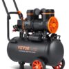 VEVOR 6.3 Gallon Air Compressor, 2 HP 3.35 CFM@90PSI Air Compressors with Max. 116PSI Pressure, Oil Free Compressor Tank for Auto Repair, Tire Inflation, Spray Painting, Woodwork Nailing