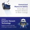 Polaris ERA 820 Robotic Pool Cleaner with Cyclonic Vacuum, Dual Brushes, 60ft Swivel Cable, Large Canister, Caddy & Cover – for In-Ground Pools