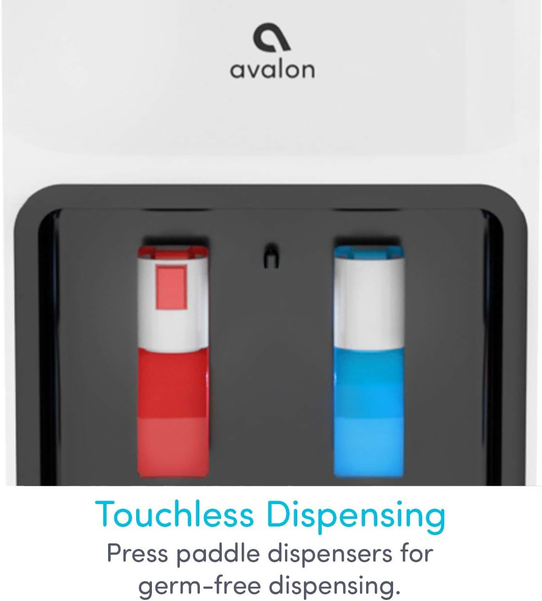 Avalon Top Loading Water Cooler Dispenser - Hot & Cold Water, Child Safety Lock, Innovative Slim Design, Holds 3 or 5 Gallon Bottles - UL Listed Avalon Top Loading Water Cooler Dispenser - Hot & Cold Water, Child Safety Lock, Innovative Slim Design, Holds 3 or 5 Gallon Bottles - UL Listed - Image 5