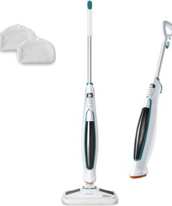 Kenmore SM2060 S200 Series Steam Mop for Floor Cleaning with Easy Scrubber & 2pcs Washable Pads, 2 Modes, Quick-Heating, Lightweight for Hardwood and Tile