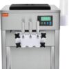 VEVOR Commercial Ice Cream Machine, 21 QT/H Soft Serve Ice Cream Maker with LCD Panel Auto Clean 3-Flavor Pre-cooling for Restaurant Snack Bar