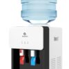 Avalon Premium Hot/Cold Top Loading Countertop Water Cooler Dispenser With Child Safety Lock. UL Listed- White