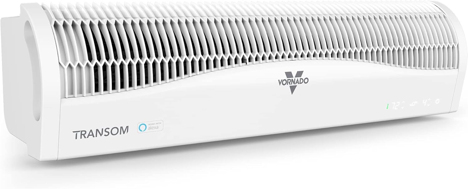 Vornado TRANSOM AE Window Fan Works with Alexa, 4 Speeds, Reversible Exhaust Mode, Weather Resistant Case, Whole Room,White Vornado TRANSOM AE Window Fan Works with Alexa, 4 Speeds, Reversible Exhaust Mode, Weather Resistant Case, Whole Room,White