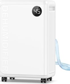 PLUSCENT 32 Pint Dehumidifier for Basement, 2500 sq.ft Dehumidifiers for Home with Drain Hose, 3 Modes, Auto Defrost, 24H Timer, Quiet Smart Humidity Control for Large Room, Bedroom, Bathroom, RV