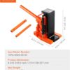 VEVOR Hydraulic Jack, 2.5 Ton Toe Lift, 5 Ton Top Lift, 0.8-5.3 in Toe Height, 8.9-13.4 in Top Height, Air Hydraulic Claw Jack for Machinery, Industry