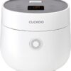 CUCKOO Micom Rice Cooker 3-Cup Uncooked / 6-Cup Cooked with Nonstick Inner Pot, Small Rice Maker with 8 Menu Options, Fuzzy Logic Technology, Auto Clean, Quick Rice Mode, White (CR-0375FW)