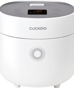 CUCKOO Micom Rice Cooker 3-Cup Uncooked / 6-Cup Cooked with Nonstick Inner Pot, Small Rice Maker with 8 Menu Options, Fuzzy Logic Technology, Auto Clean, Quick Rice Mode, White (CR-0375FW)