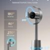 DREAME Bladeless Tower Fan for Bedroom, Smart Standing Fan with 270° Spatial Airflow for Whole-Room Circulation, 59ft/s High Velocity, 10 Speeds 3 Modes, Temperature-Adaptive Airflow, MF10-Silver