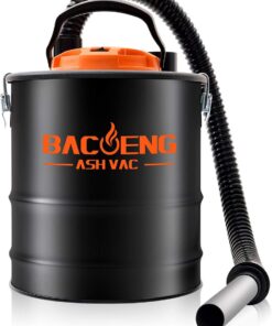 BACOENG Ash Vacuum for Pellet Stoves, 4 Gallon Ash Vac, Ash Vacuum Cleaner for Fireplaces, Wood Stove, Pellet Grill