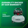 Metabo HPT Pancake Air Compressor, 6-Gallon 165PSI, Portable Air Compressor with 1.0 HP Oil-Free High Efficiency Motor, Lihghtweight, Quick Couplers for Fast Tool Changes, EC711S Metabo HPT Pancake Air Compressor, 6-Gallon 165PSI, Portable Air Compressor with 1.0 HP Oil-Free High Efficiency Motor, Lihghtweight, Quick Couplers for Fast Tool Changes, EC711S