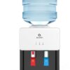 Avalon Premium Hot/Cold Top Loading Countertop Water Cooler Dispenser With Child Safety Lock. UL Listed- White