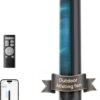 DREO TurboCool Outdoor Misting Fan 711AS, 33 ft/s High Velocity, 12 Speeds, 4 Modes Smart Standing Floor Fan, 150° Customizable Oscillating, 20 dB Quiet DC Motor for Bedroom, Weather Resistant, Charcoal