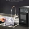 EUHOMY Nugget Ice Maker Countertop, 40Lbs/24H Pebble Ice Maker Machine, Self-Cleaning Countertop Sonic Ice Makers with Ice Scoop&Basket, Pellet Ice Maker Machine for Home/Kitchen/Office