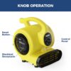 ALORAIR 600 CFM Air Mover Blower Fan for Industrial, Workshop, and Home Use - 3 Speeds, 5 Adjustable Angles and Daisy Chain - Ideal for Water Damage Restoration and Plumbing - GF600A Yellow ALORAIR 600 CFM Air Mover Blower Fan for Industrial, Workshop, and Home Use - 3 Speeds, 5 Adjustable Angles and Daisy Chain - Ideal for Water Damage Restoration and Plumbing - GF600A Yellow
