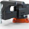 VEVOR Bench Vise, 6-inch Jaw Width 5.9-inch Jaw Opening, 360-Degree Swivel Locking Base Multipurpose Vise w/Anvil, Heavy Duty Ductile Iron Workbench Vise w/Bolts & Nuts, for Drilling, Pipe Cutting | 360-Degree Swivel Locking Base, Heavy Duty Ductile Iron, w/ Anvil & Bolts & Nuts, Multipurpose Workbench Vise