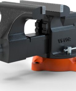VEVOR Bench Vise, 6-inch Jaw Width 5.9-inch Jaw Opening, 360-Degree Swivel Locking Base Multipurpose Vise w/Anvil, Heavy Duty Ductile Iron Workbench Vise w/Bolts & Nuts, for Drilling, Pipe Cutting | 360-Degree Swivel Locking Base, Heavy Duty Ductile Iron, w/ Anvil & Bolts & Nuts, Multipurpose Workbench Vise
