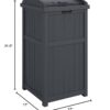 Suncast 2 Pack Trash Hideaway Refuse Container, Stylish Resin Outdoor Garbage Bin with Latching Lid, 30 to 33 Gallon Capacity, Cyberspace Suncast 2 Pack Trash Hideaway Refuse Container, Stylish Resin Outdoor Garbage Bin with Latching Lid, 30 to 33 Gallon Capacity, Cyberspace