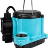 Little Giant 6-CIA-ML 115 Volt, 1/3 HP, 2760 GPH Cast Iron Replacement Compact Submersible Pump for Under Sink and Laundry Tray Systems with Integral Low Level Diaphragm Switch, Blue, 506160