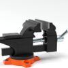 VEVOR Bench Vise, 4.5-inch Jaw Width 3.3-inch Jaw Opening, 240-Degree Swivel Locking Base Multipurpose Vise w/Anvil, Heavy Duty Cast Iron Workbench Vise w/Bolts & Nuts, for Drilling, Pipe Cutting