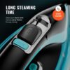 PurSteam SteamTech Elite 1750W Steam Iron, Digital Temp Control & LED Display, Ceramic Soleplate, Adjustable Steam, Self-Clean, Anti-Calc, Anti-Drip, Auto Shut-Off PurSteam SteamTech Elite 1750W Steam Iron, Digital Temp Control & LED Display, Ceramic Soleplate, Adjustable Steam, Self-Clean, Anti-Calc, Anti-Drip, Auto Shut-Off