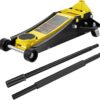VEVOR 3 Ton Low Profile Floor Jack | Heavy-Duty Racing, Dual Pistons Quick Lift Pump, Lifting Range 3.35"-19.69"