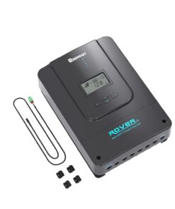 Renogy Solar Charge Controller 60A 12V24V36V48V DC Input Auto Parameter MPPT Charge Controllers for Solar Panels Adjustable LCD for Gel Sealed Flooded Lithium Battery