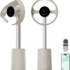 DREAME Bladeless Tower Fan for Bedroom, Smart Standing Fan with 270° Spatial Airflow for Whole-Room Circulation, 59ft/s High Velocity, 10 Speeds 3 Modes, Temperature-Adaptive Airflow, MF10-Beige