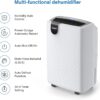Yaufey 31 Pint Dehumidifier for Basement Home 2500 Sq. Ft. with Drain Hose | Continuous Drain & Water Tank, Intelligent Humidity Control, Quiet Operation, Auto Shut Off, 24H Timer for Home Whole House