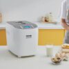 VEVOR Bread Maker, Dough Machine 15 Menus in 1, Non-Stick Ceramic Pan Automatic Breadmaker with Non-Gluten Setting, Whole Wheat Bread Making, Digital, Programmable, 3 Loaf Sizes, 3 Crust Colors, White