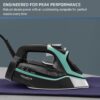 Rowenta Steam Force Stainless Steel Soleplate Steam Iron for Clothes, Anti-Drip Protection, 400 Microsteam Holes, 1800 Watts, Iron, Fabric Steamer, Garment Steamer for Clothes, Precision Tip, DW9440