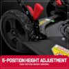 PowerSmart EasyCut 18-Inch Gas Lawn Mower, 144cc 4-Cycle Engine, Walk-Behind Push Lawn Mower, Side Discharge, 5-Position Height Adjustment, Ideal for Small Yards