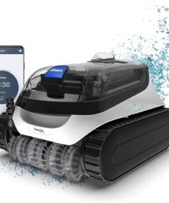 Polaris PCX 868 iQ Smart Robotic Pool Cleaner for In-Ground Pools up to 50ft, Smart App Control, Large Filter Canister, and Easy Lift Removal System