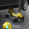VEVOR 3 Ton Low Profile Floor Jack for All Terrain Vehicles, Heavy-Duty Steel Racing Jack with Quick Lift Pump, 5.12"-20" Lifting Range, 3.0 tons