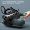 Rowenta Iron Steamer for Clothes Master Steam Station, Professional Steam Iron for Clothes with Stainless Steel Soleplate, 57 Oz, 400 Microsteam Holes, Built-In Pump, 1750 Watts, Black/Green, VR8338 Rowenta Iron Steamer for Clothes Master Steam Station, Professional Steam Iron for Clothes with Stainless Steel Soleplate, 57 Oz, 400 Microsteam Holes, Built-In Pump, 1750 Watts, Black/Green, VR8338