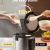 COMFEE' Rice Cooker, 14-in-1 Stainless Steel Multi Cooker, Slow Cooker, Steamer, Sauté, and Warmer, 5.3 QT, 20 Cups Cooked (10 Cups Uncooked), Brown Rice, Quinoa and Oatmeal