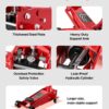 VEVOR 3 Ton Low Profile Floor Jack, Steel Racing Floor Jacks with Single Piston Quick Lift Pump, Hydraulic Trolley Car Jack for Sport Utility Vehicle, SUVs, Pickups, Lifting Range 5.1"-19.7"