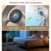 DREAME Bladeless Tower Fan for Bedroom, Smart Standing Fan with 270° Spatial Airflow for Whole-Room Circulation, 59ft/s High Velocity, 10 Speeds 3 Modes, Temperature-Adaptive Airflow, MF10-Beige