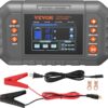 VEVOR Smart Battery Charger, 20-Amp, Lithium LiFePO4 Lead-Acid (AGM/Gel/SLA) Car Battery Charger with LCD Display, Trickle Charger Maintainer Desulfator for Boat Motorcycle Lawn Mower Deep Cycle