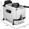 T-fal EZ Clean Deep Fryer with Basket, 3.5L, 1700W, Oil Filtration, Temp Control