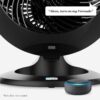 Vornado 660 AE Large Whole Room Air Circulator Fan with 4 Speed Settings, Works with Alexa, Chrome Glide Bar for Directional Airflow, Powerful Targeted Airflow, A Certified for Humans Device, Black