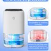 TABYIK 35 OZ Dehumidifier for Bedroom RV, Quiet with Auto Shut Off, White | 280 Sq.Ft Small Dehumidifiers for Home Bathroom Closet, 7 Color Light, 28dB Ultra Quiet, 35OZ Water Tank TABYIK 35 OZ Dehumidifier for Bedroom RV, Quiet with Auto Shut Off, White | 280 Sq.Ft Small Dehumidifiers for Home Bathroom Closet, 7 Color Light, 28dB Ultra Quiet, 35OZ Water Tank