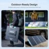Renogy 200W Portable Solar Panel, IP65 Waterproof Foldable Solar Panel Power Backup, Solar Charger for Power Station RV Camping Off Grid