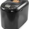 Elite Gourmet Programmable Bread Maker, 2 Lb, 3 Sizes, 19 Presets, Black | Features Gluten-Free, Dough and Jam Presets Plus a Delay Timer