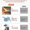 VEVOR Gas Pressure Washer 2900 PSI and 1.85 Max GPM, Upgrade Aluminum Pump with Spray Gun and Wand, 4 Nozzle Set, Gas Powered Pressure Washer for Cars, Fences, Driveways, Homes, Patios, Furniture